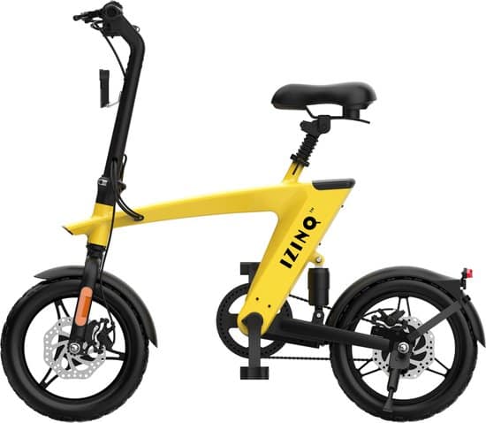 Verlaten Gunst soort IZINQ H1 - Elektrische scooter / step met zadel / fiets / vouwfiets - 14"  luchtbanden - lithium 10.0Ah 36V - Geel/Zwart - 25km/u - Volwassenen en...  kopen? Elektrische Step Wereld