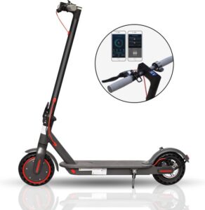kick move elektrische step e scooter anti lek banden 31 km u app led 4 - Elektrische Step Wereld